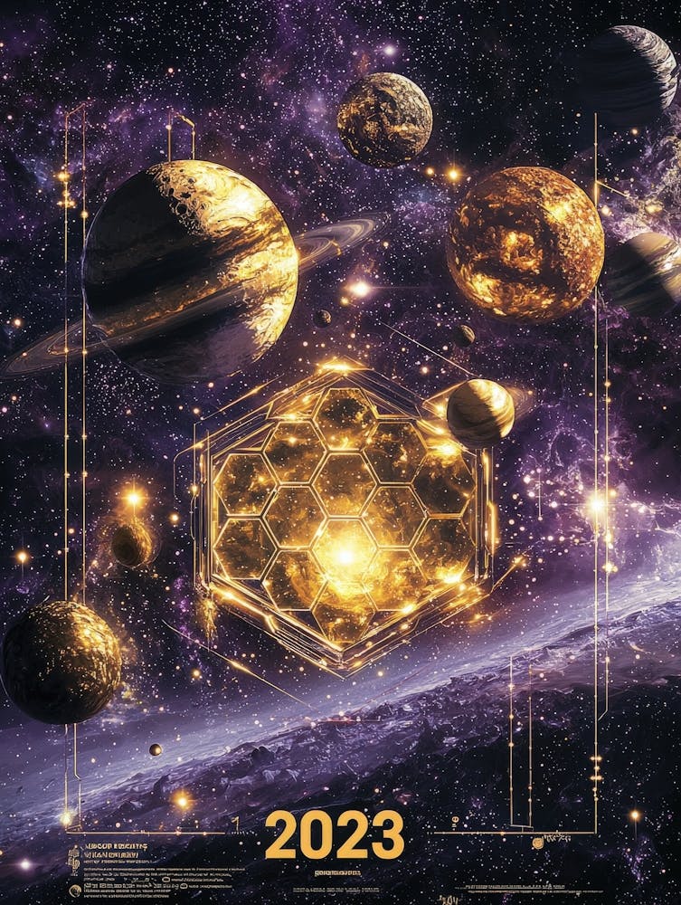 Aihrgdesign A Celestial Science Poster Showcasing New Cosmic 7