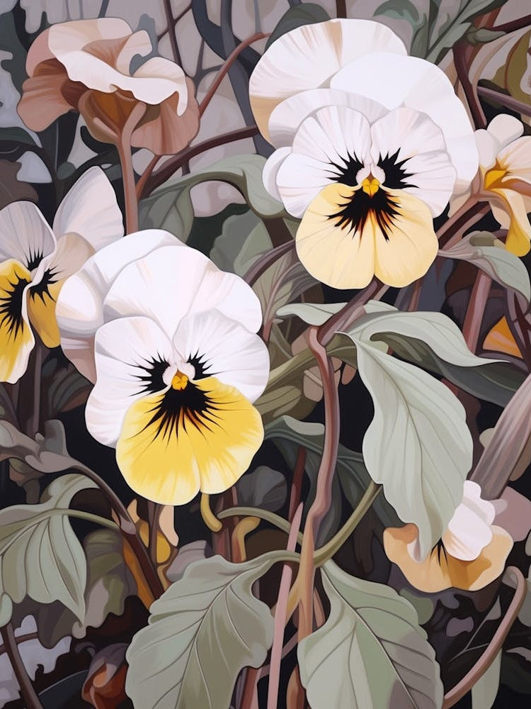 Wild Pansy 1 Flower Painting