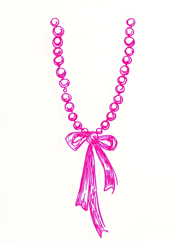 Pink Pearl Necklace