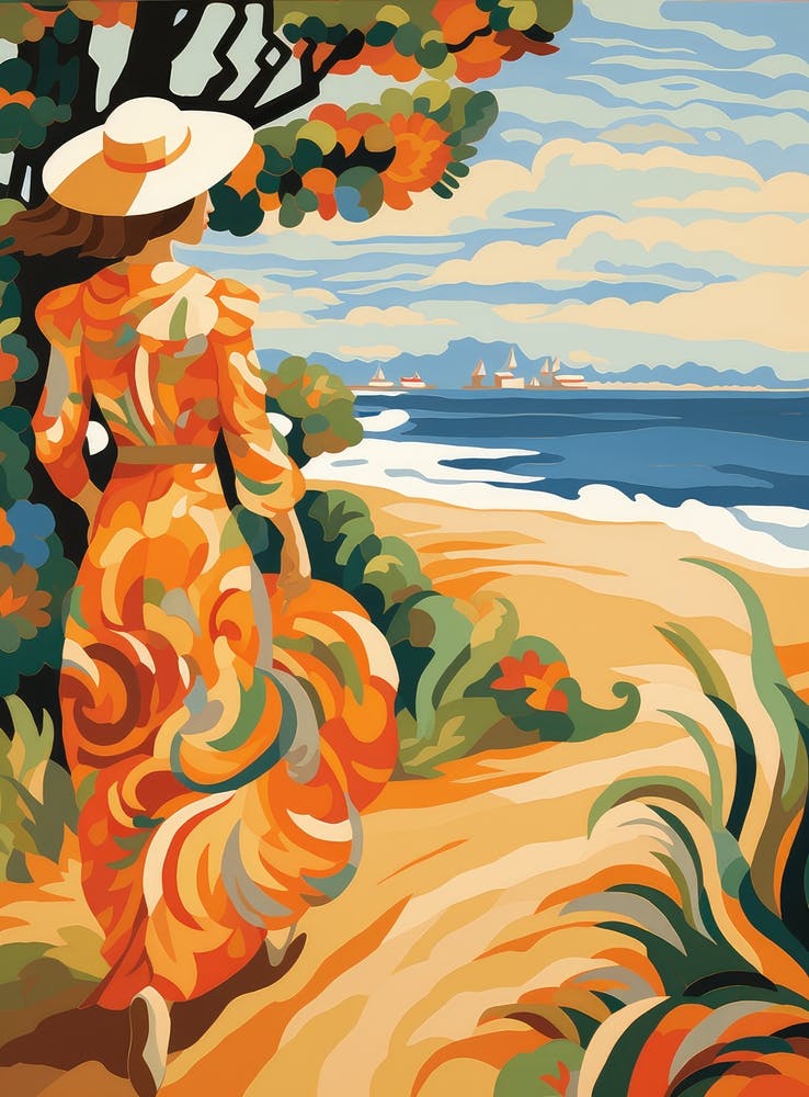 Woman On The Beach