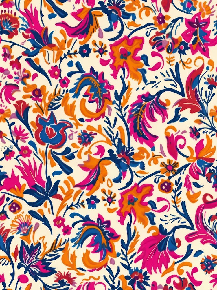 Petals Tango London Fabrics Floral Pattern 4