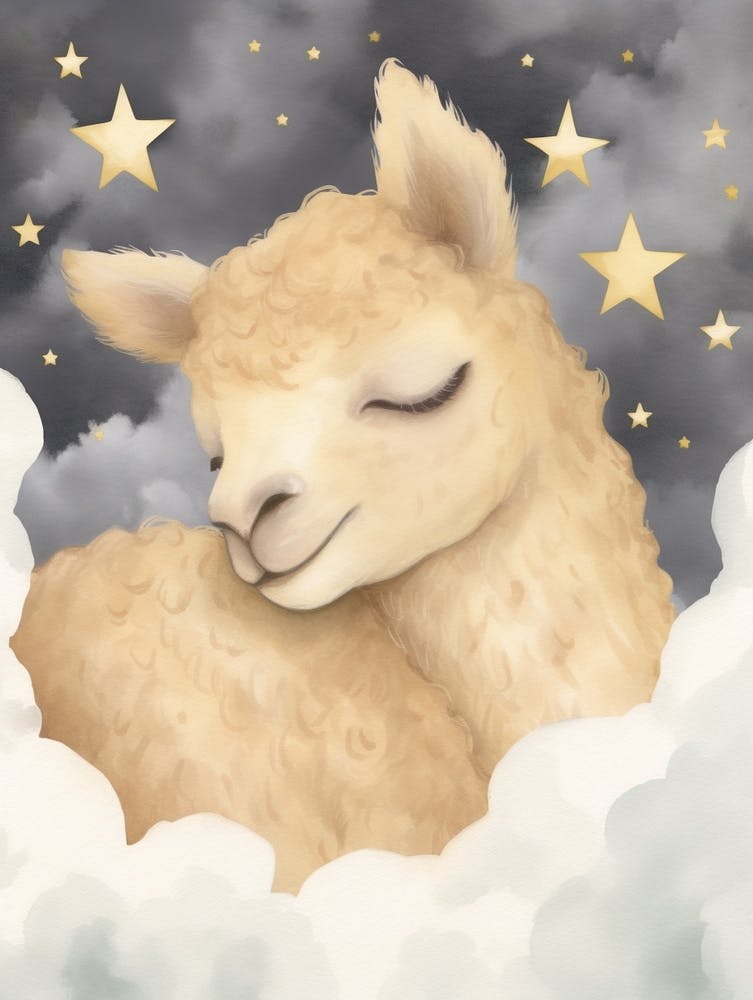 Sleeping Baby Alpaca 5