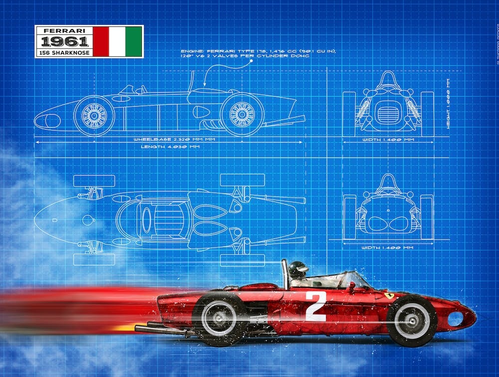 Ferrari 156 Sharknose, Bauplan