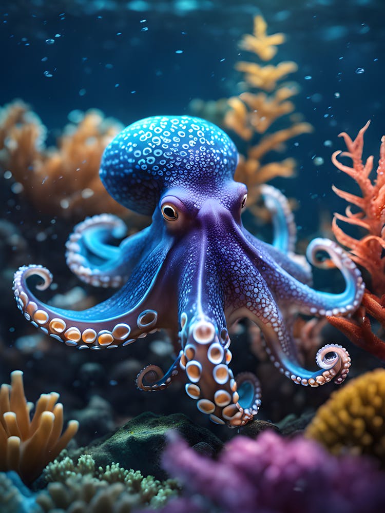 Octopus Underwater