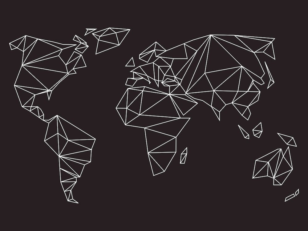 Geometrical World Black