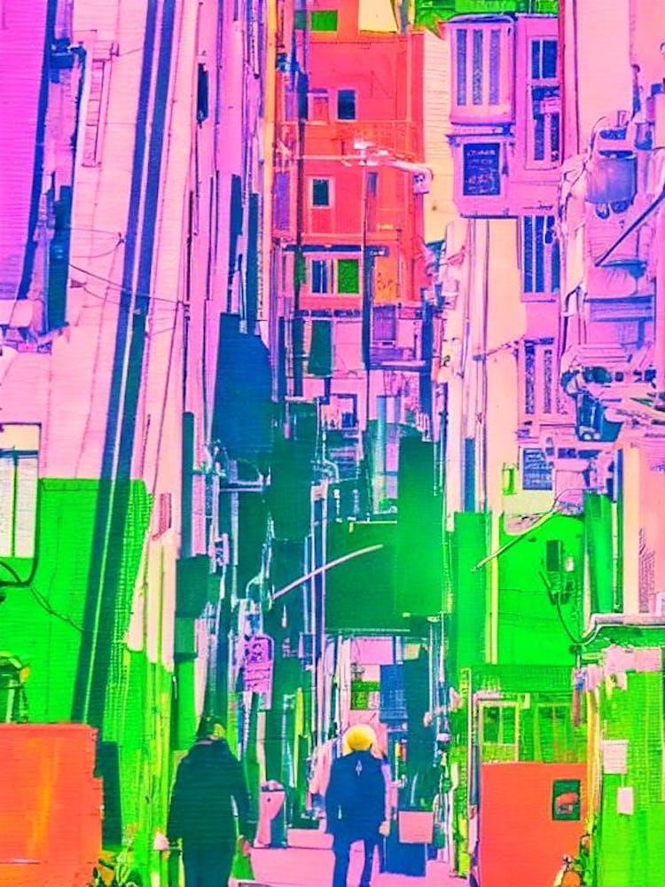 Port Of Helsinki Finland Retro Risograph Print 1 harbour