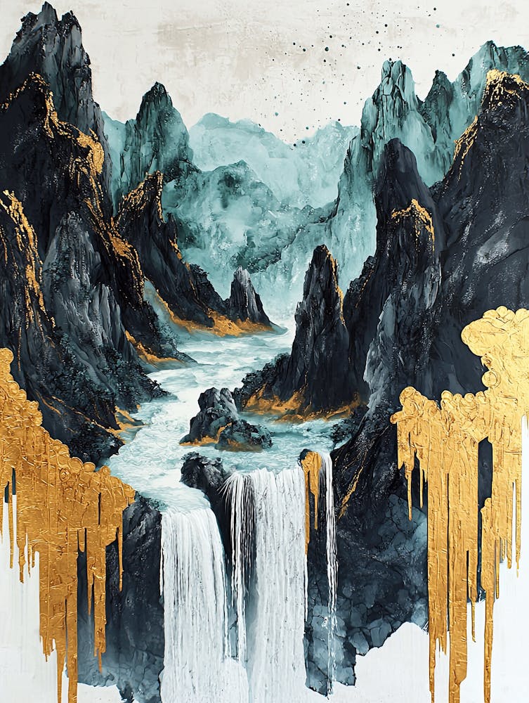 Manaslu Shine Opulent Abstract
