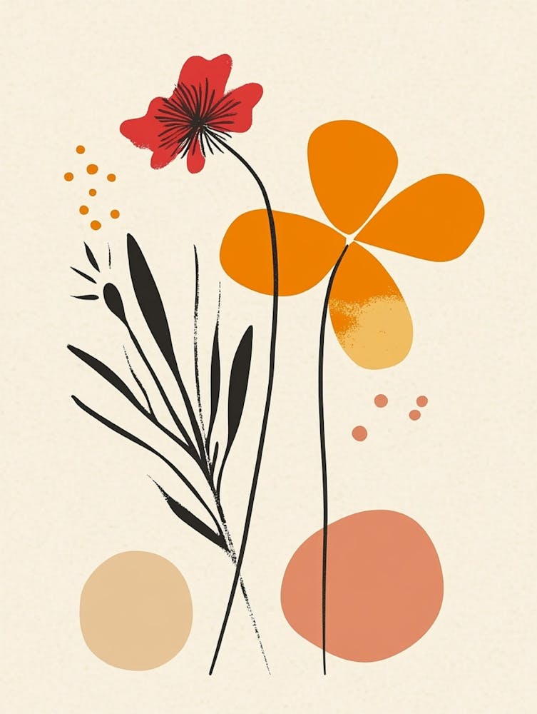 Abstract Floral Design
