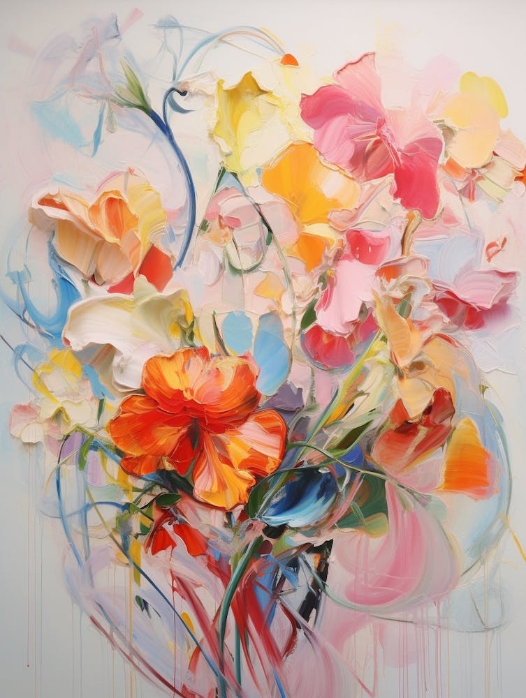 Abstract Flower Painting Petunia 3