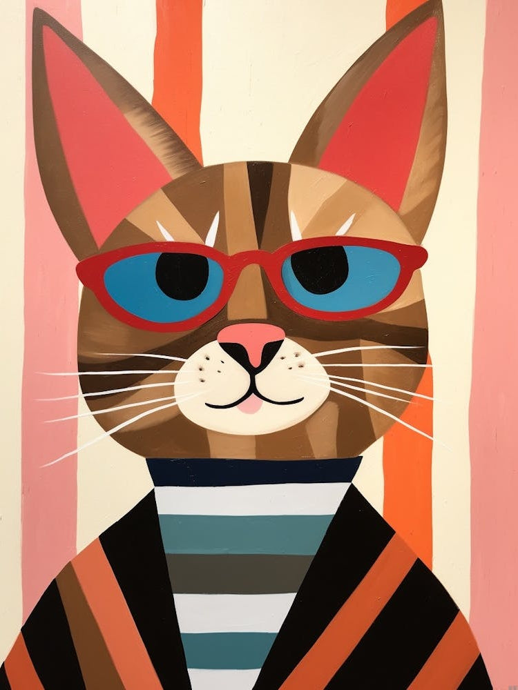 Little Bobcat 2 Wearing Sunglasses