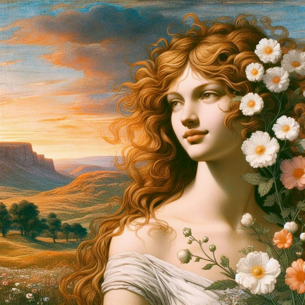Girl With Flowers