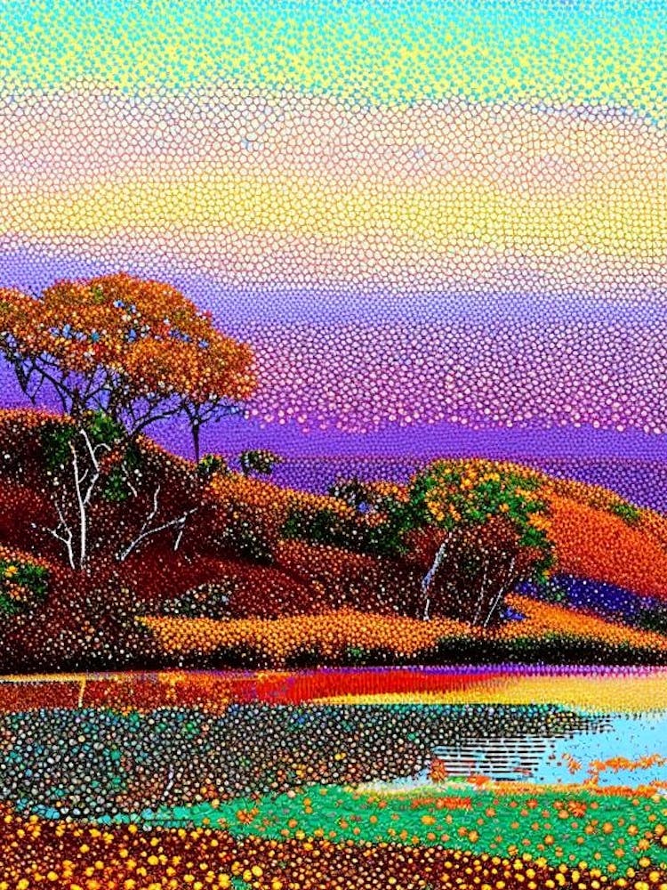 Kakadu National Park Australia Pointillism
