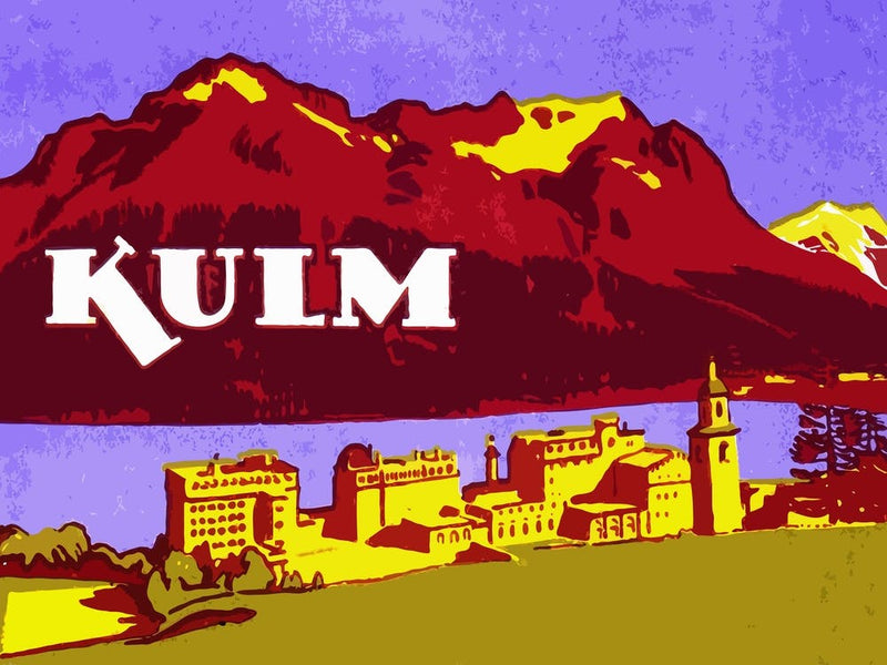 Kulm, Switzerland, Vintage Travel Poster