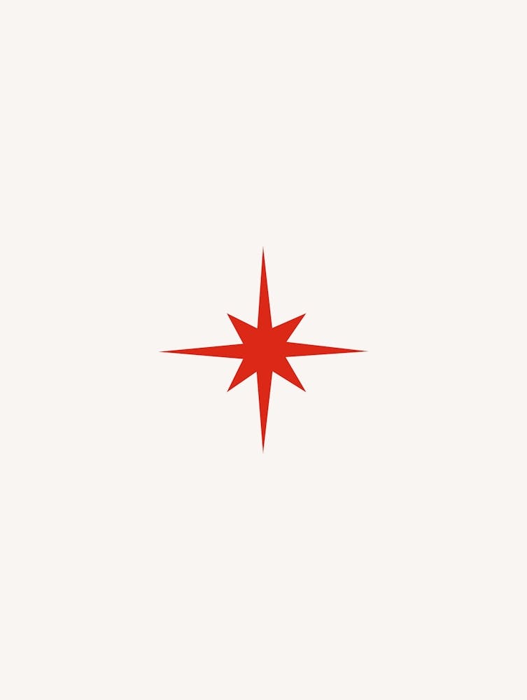 Retro Star Red