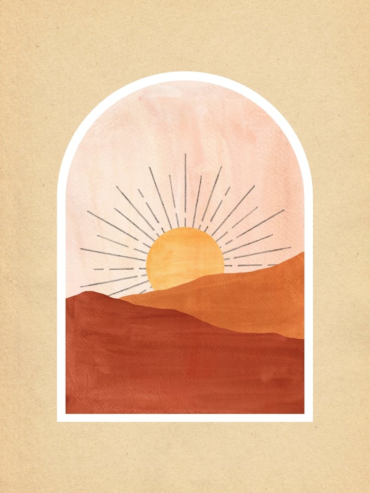 Sunrise In The Desert