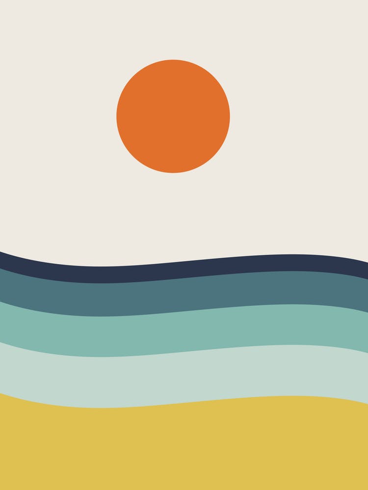 Sunset On The Beach 1