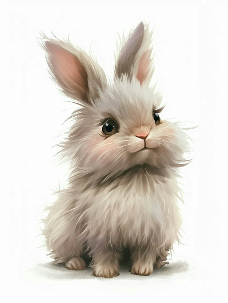 Jersey Wooly Rabbit Kids Illustration 3