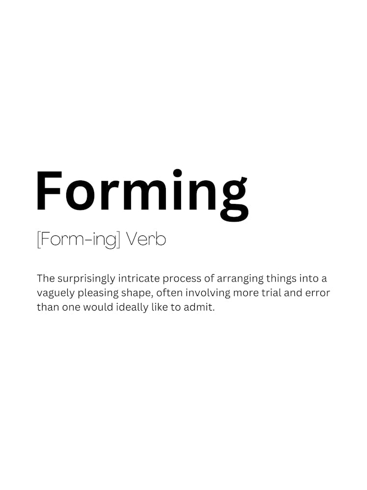 Forming Definition Meaning