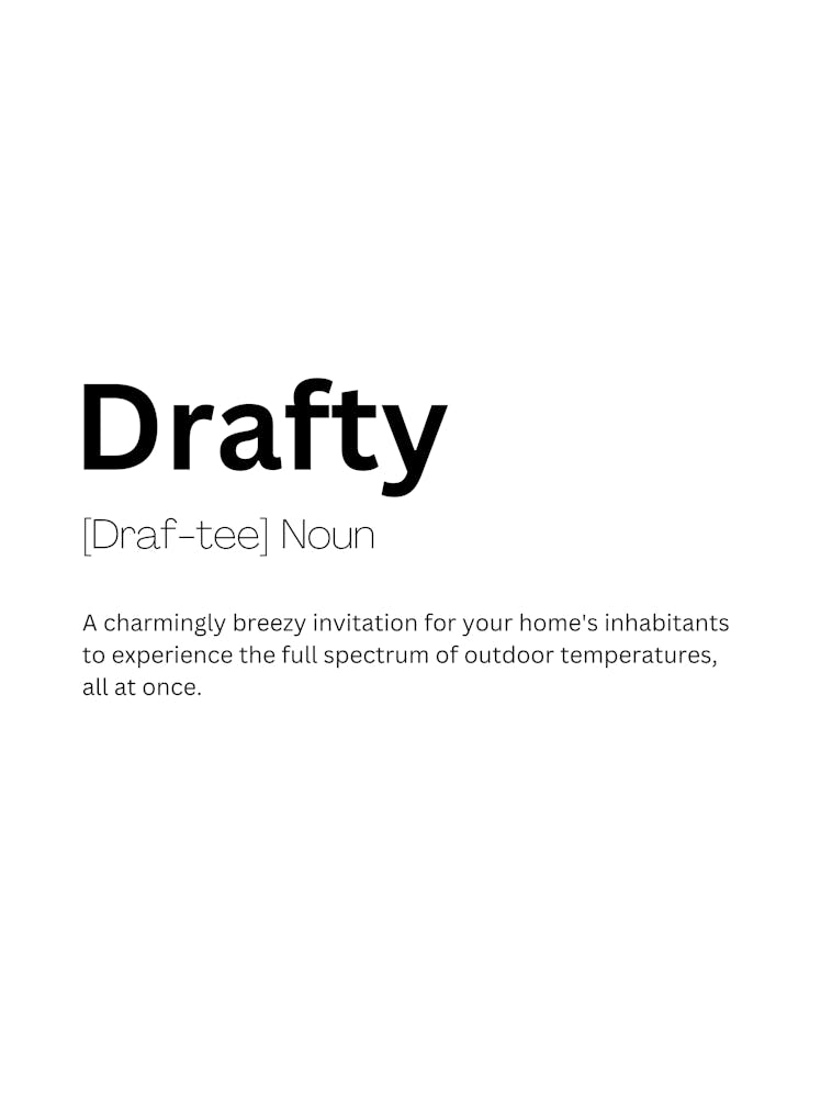 Drafty Definition Meaning