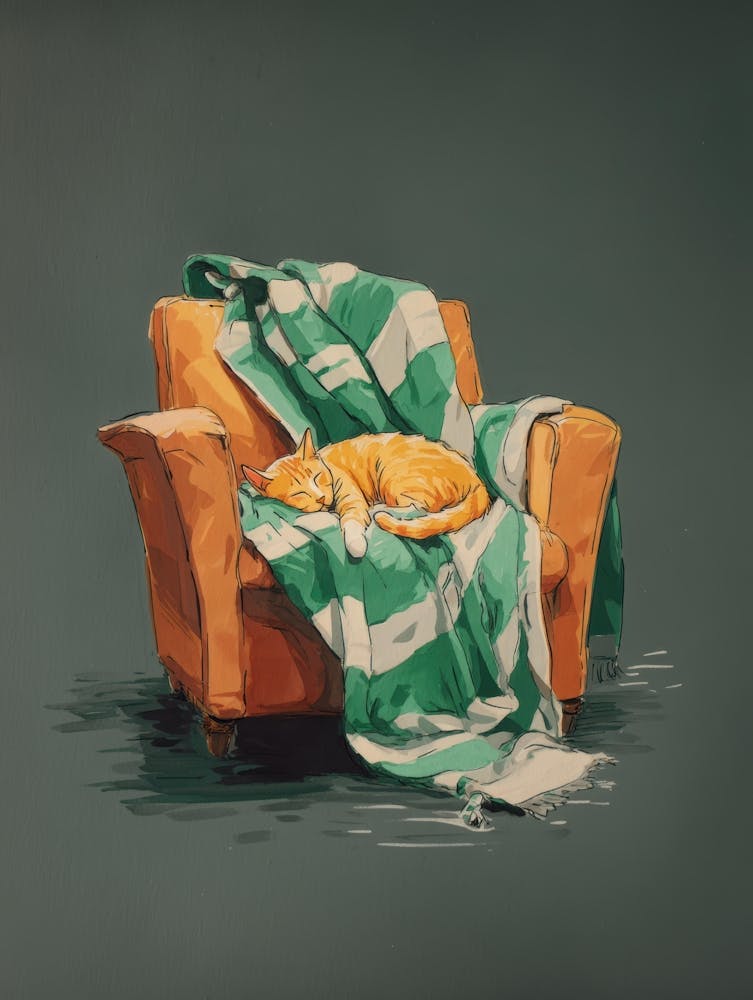 Cat On The Couch 6