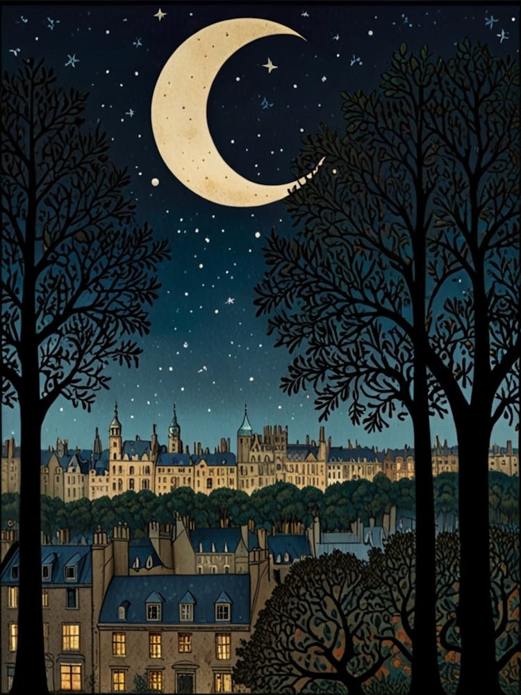 William Morris London At Night