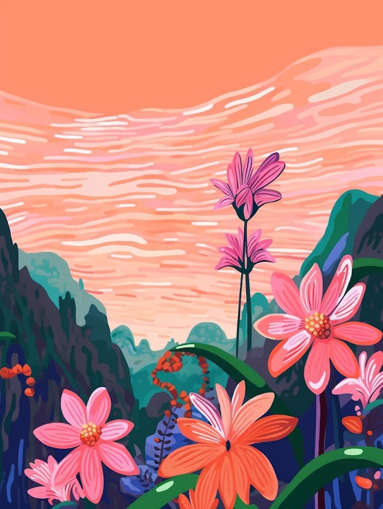 Boho Wildflower Painting Shooting Star 4