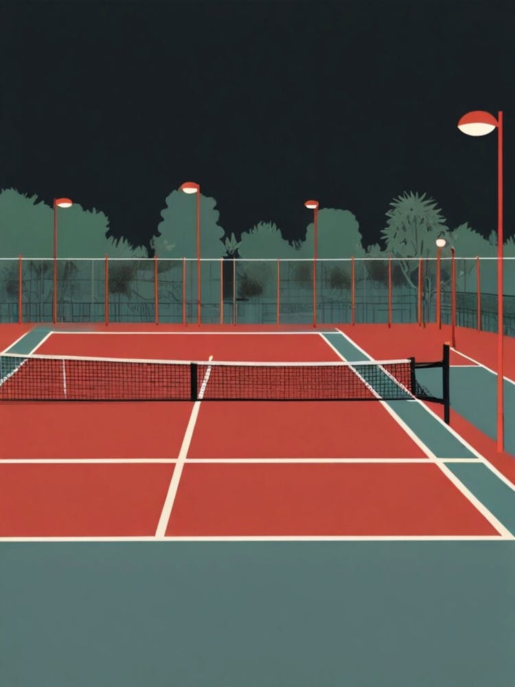 Tennis Court At Night 2