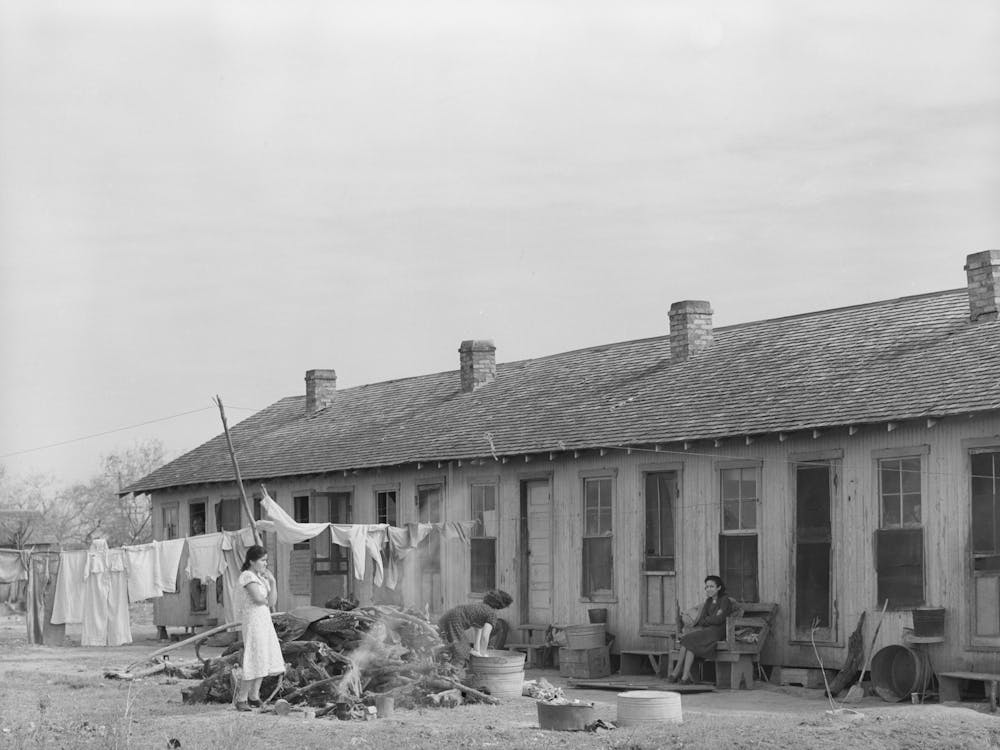 Mexican Migrant Housing, Edcouch, Texas, These Units Are Owned By A Labor Contractor Who Rents Them For A Nomin