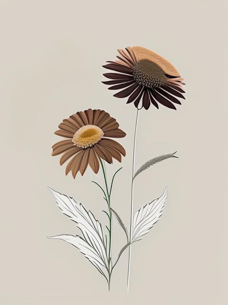 Echinacea Spices And Herbs Retro Minimal 5