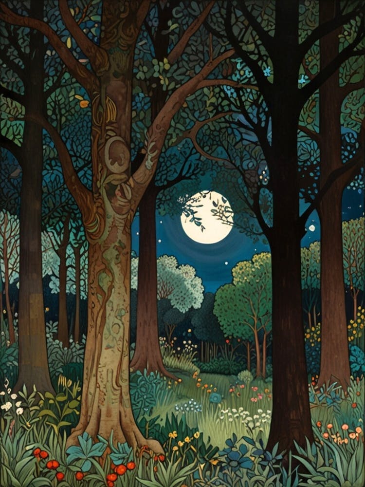 William Morris Forest Moon