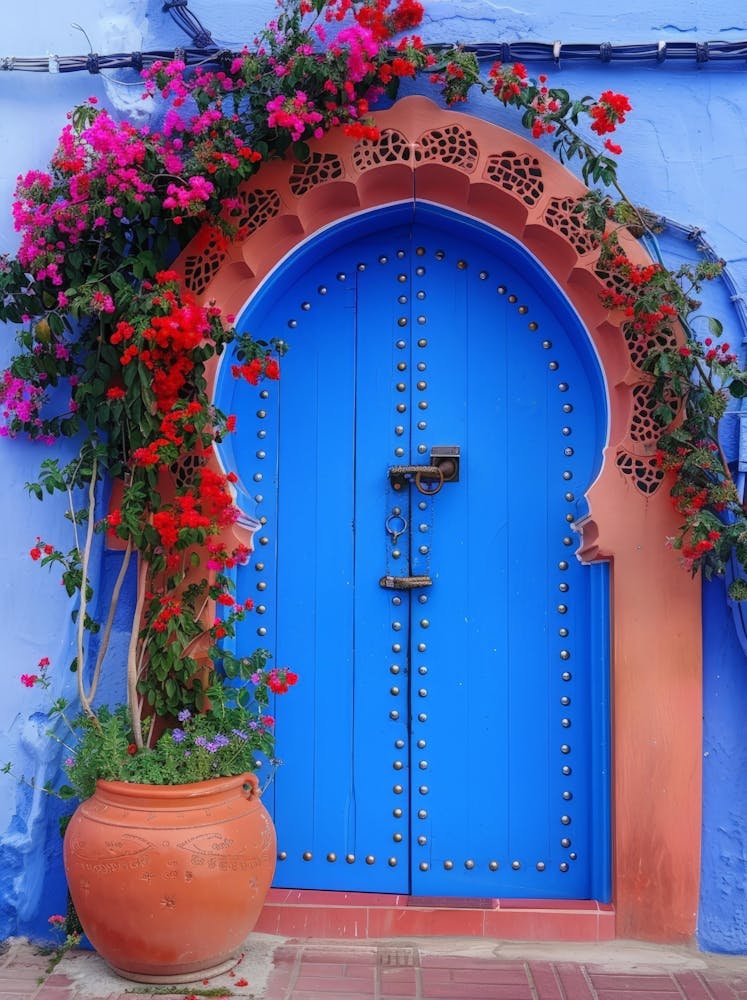 Blue Door In Morocco 6