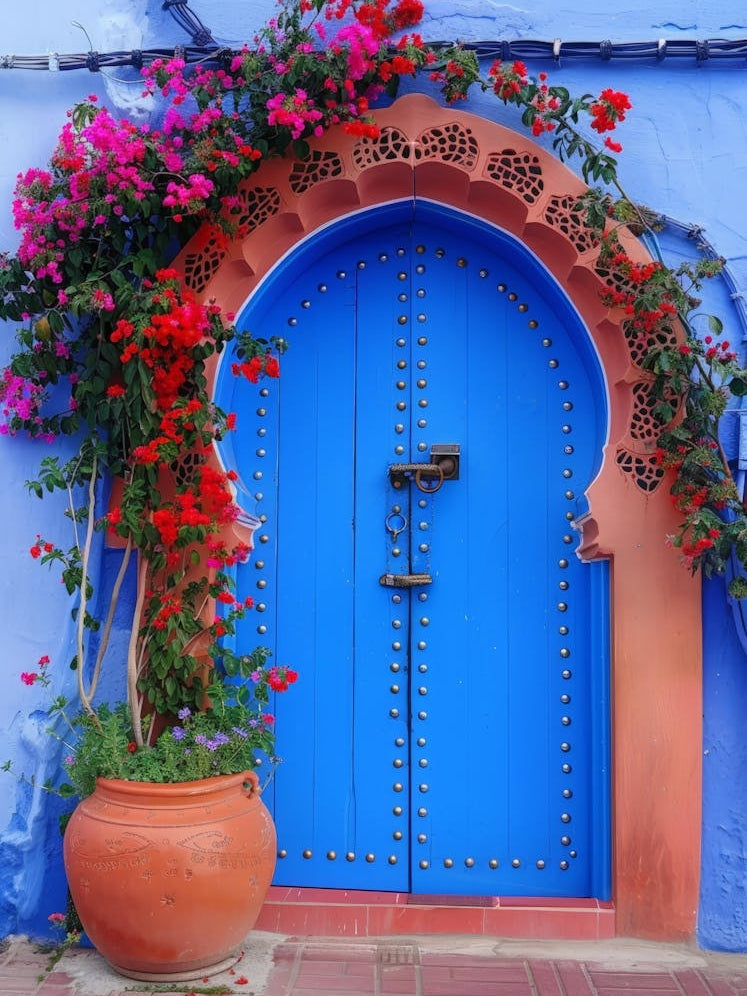 Blue Door In Morocco 6