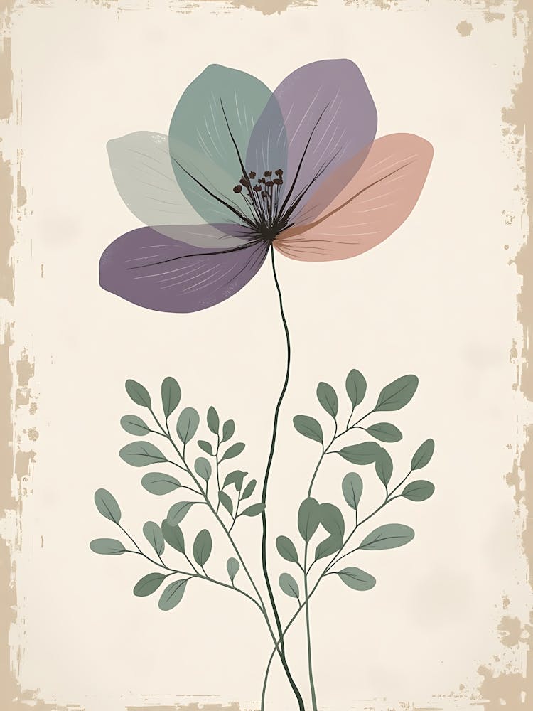 Muted Botanical Garden Blooms