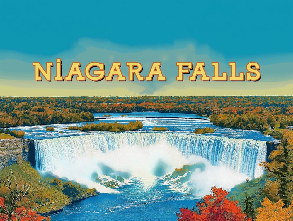 Niagara Falls - Magnifique Affiche Paysage de Cascade
