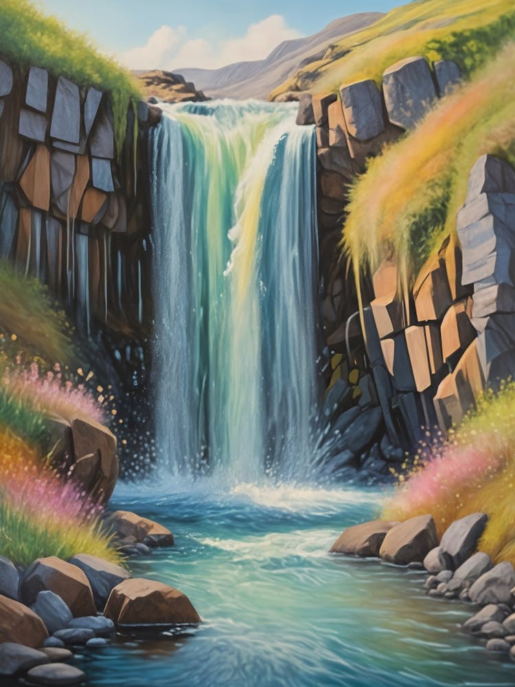Island Wasserfall Nr. 2