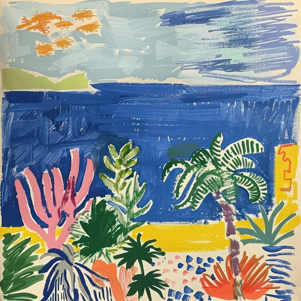 Seascape Dream Matisse Style 4