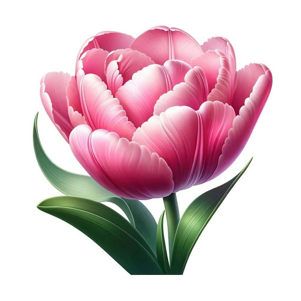 Rosa Tulpe