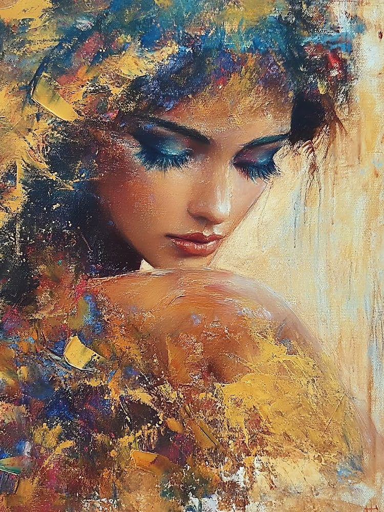 Female , Handmade Painting