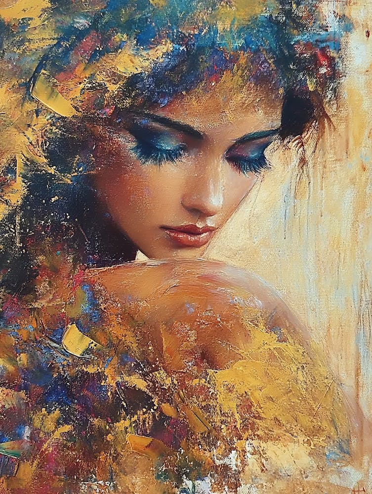 Female , Handmade Painting