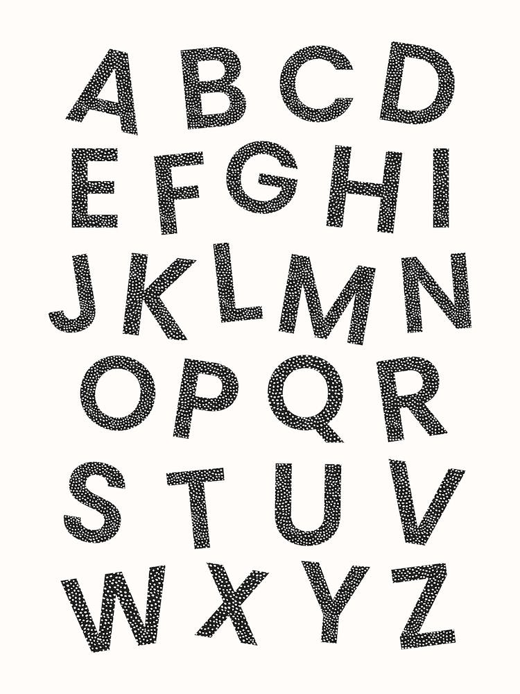Alphabet Monochrome