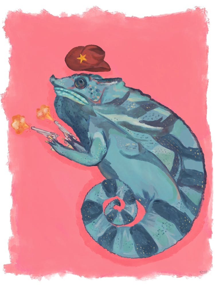 Howdy, Legless Dan the Chameleon