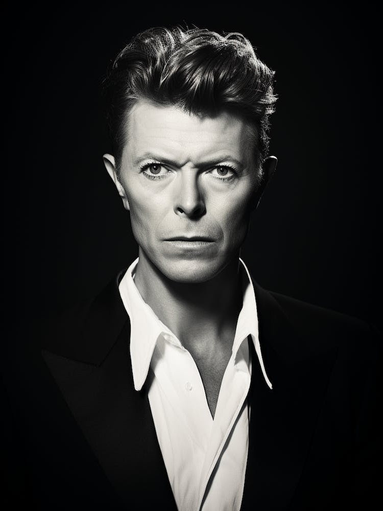 Black And White Photograph Of David Bowie 2