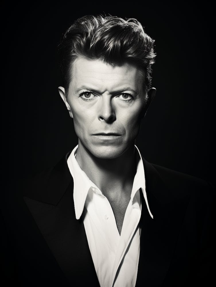 Black And White Photograph Of David Bowie 2