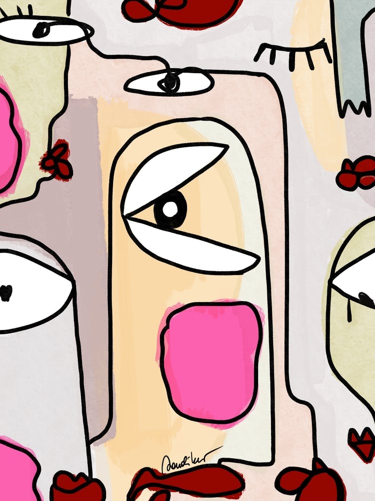 Abstract People Family Friends