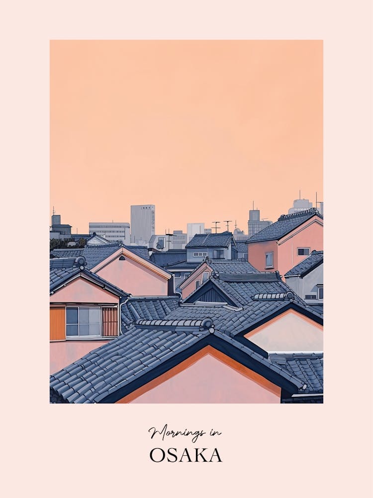 Mornings In Osaka Rooftops Morning Skyline 4