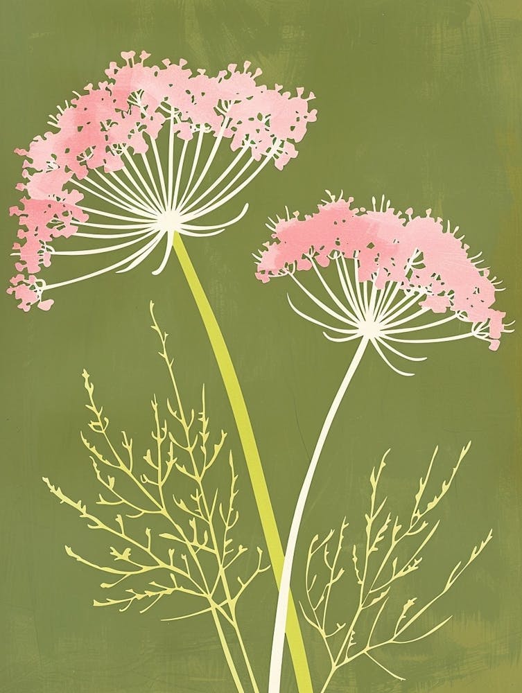 Pink & Green Queen Annes Lace 2
