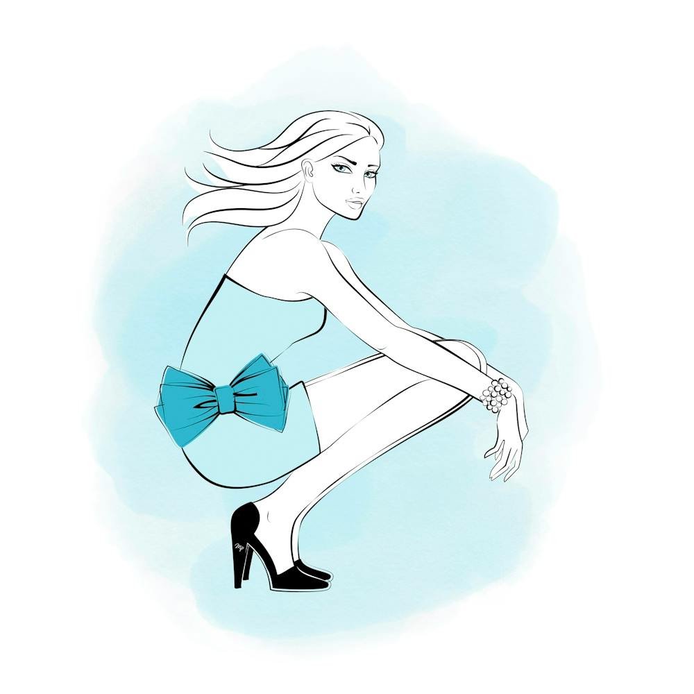 Blue Bow Girl