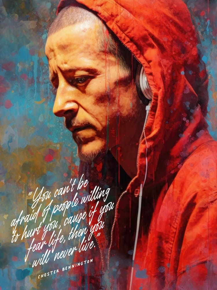 Chester Bennington Art Quote