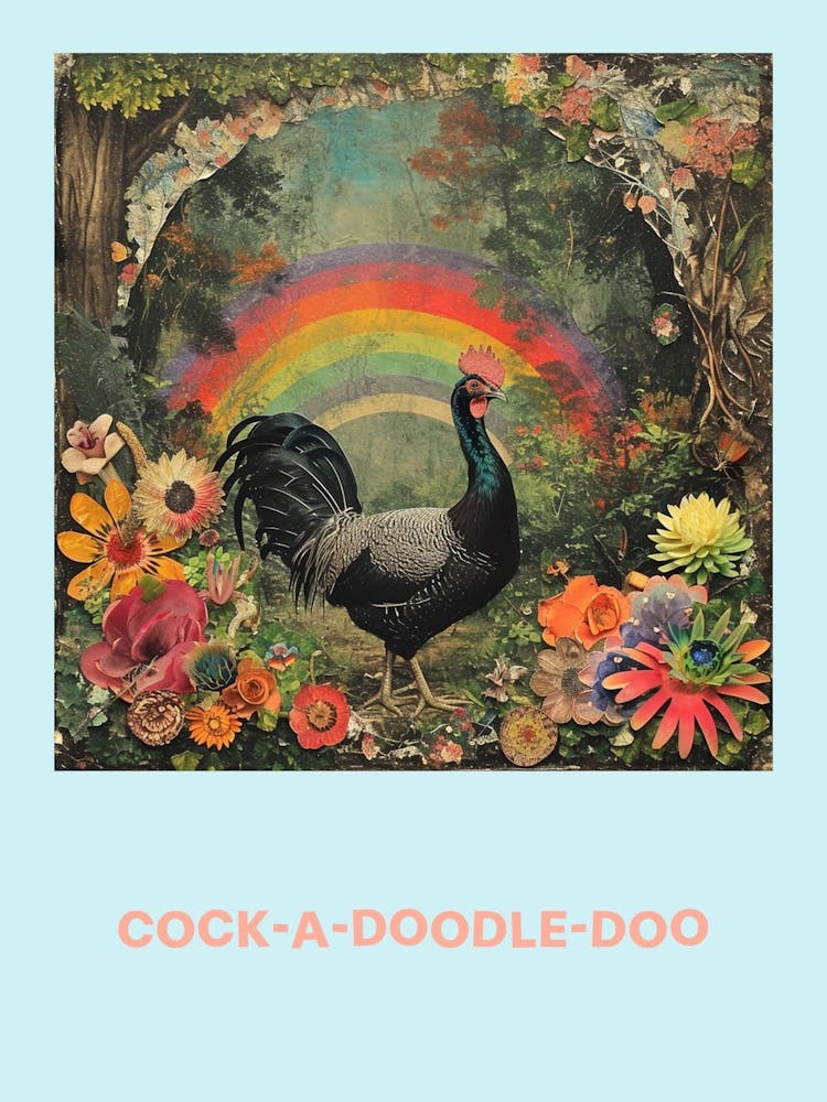 Cock A Doodle Doo Rooster Poster
