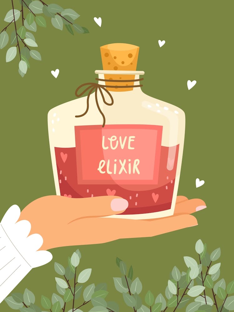 Love Potion Valentines Green